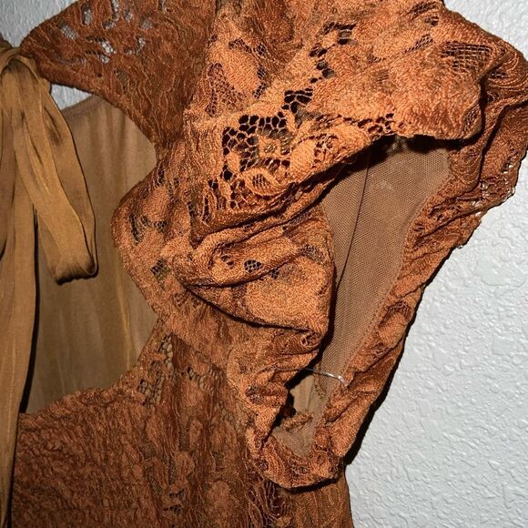 NWOT Free People Hailee Lace Mini Dress Size L - Picture 8 of 9